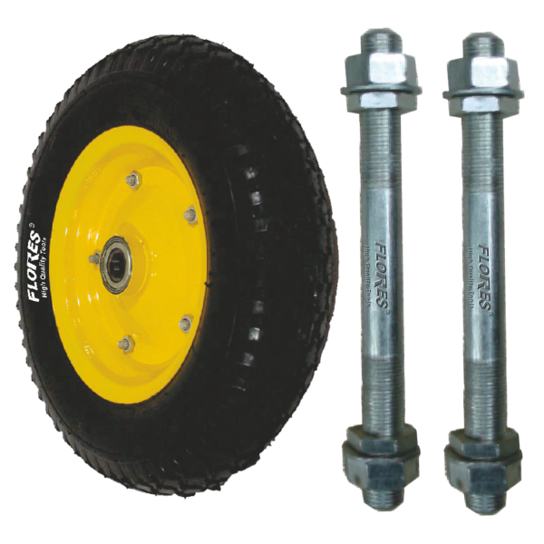AIQ TOOLS II Ax pentru roata roaba galbena cu butuc (20MMx240MM-2buc./set)